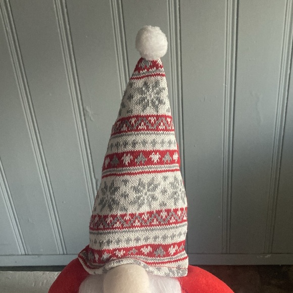 NWT- 16” Adorable Red- White, Red & Gray ❄️ Hat- Holiday Gnome Decoration - Picture 4 of 16
